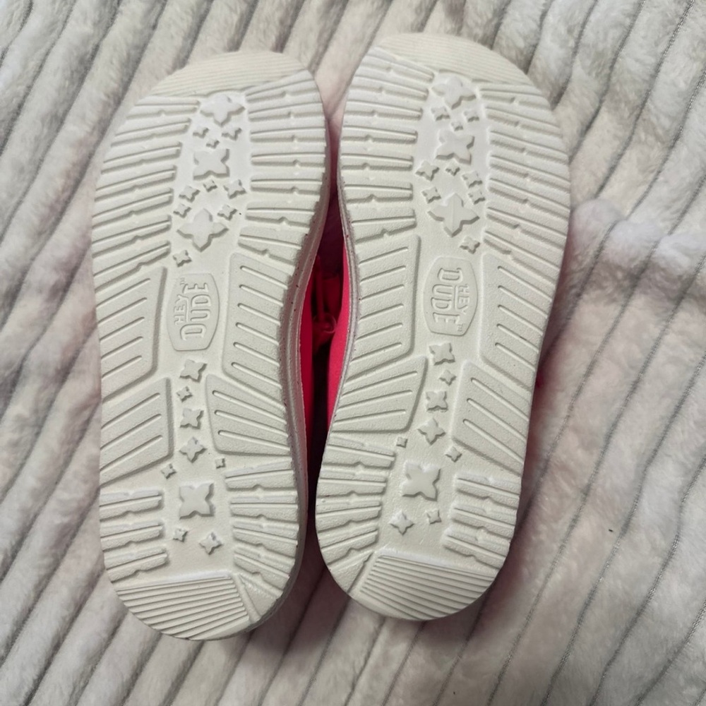 Hey Dude Women's Flats in White and Pink